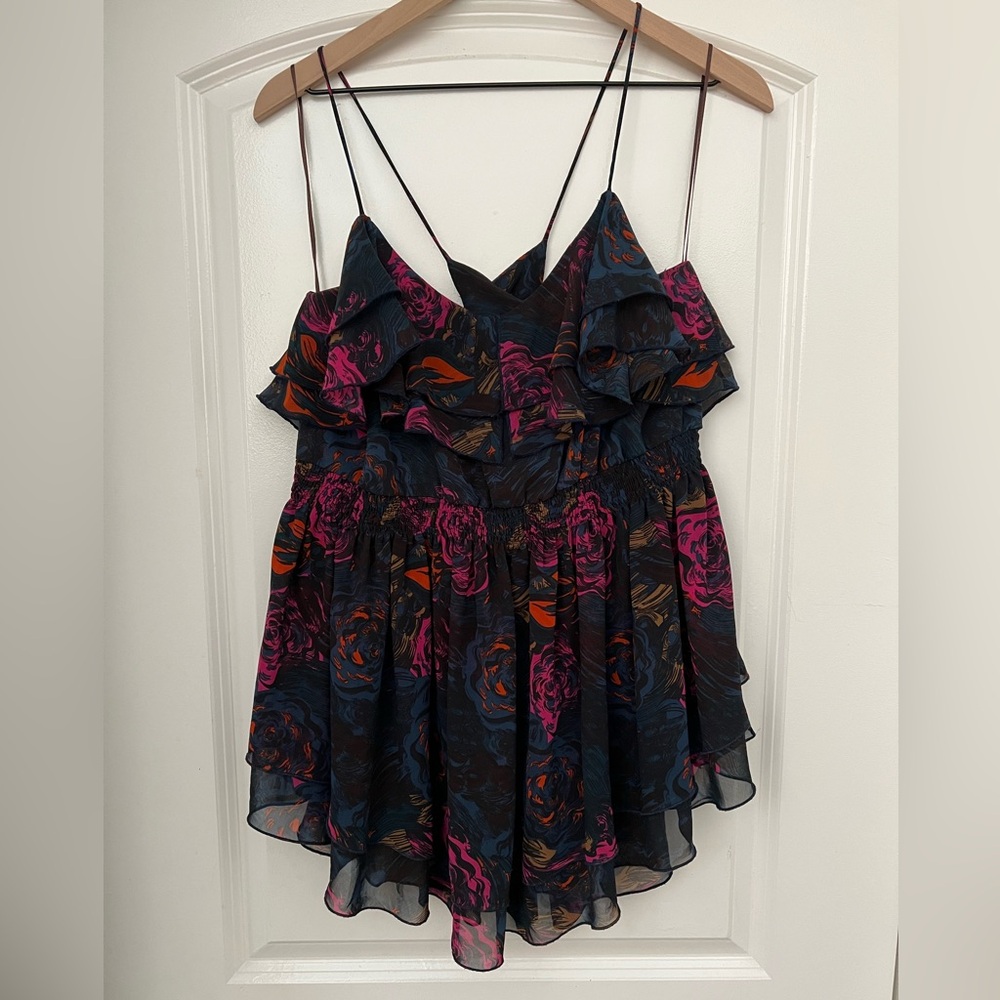 H&M Multicolor Ruffle Camisole